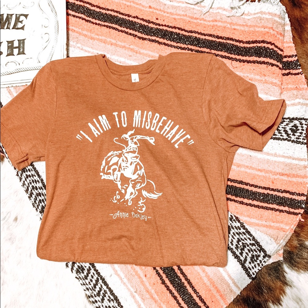 I Aim To Misbehave Tee